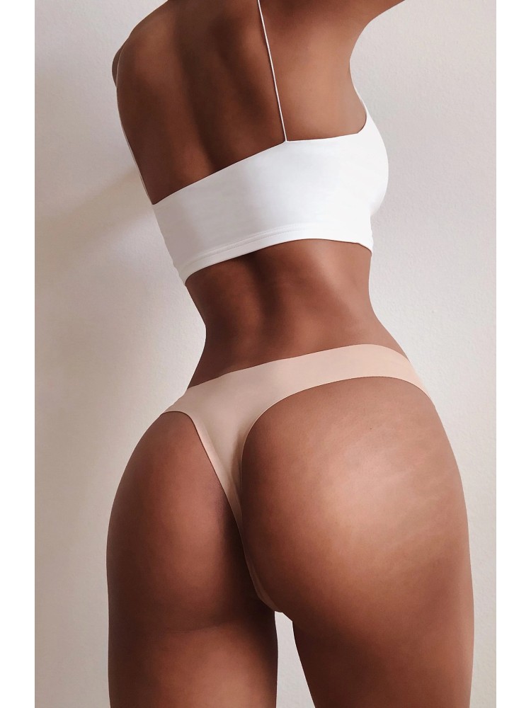 NUDE STRING SLIPS LASER CUT...