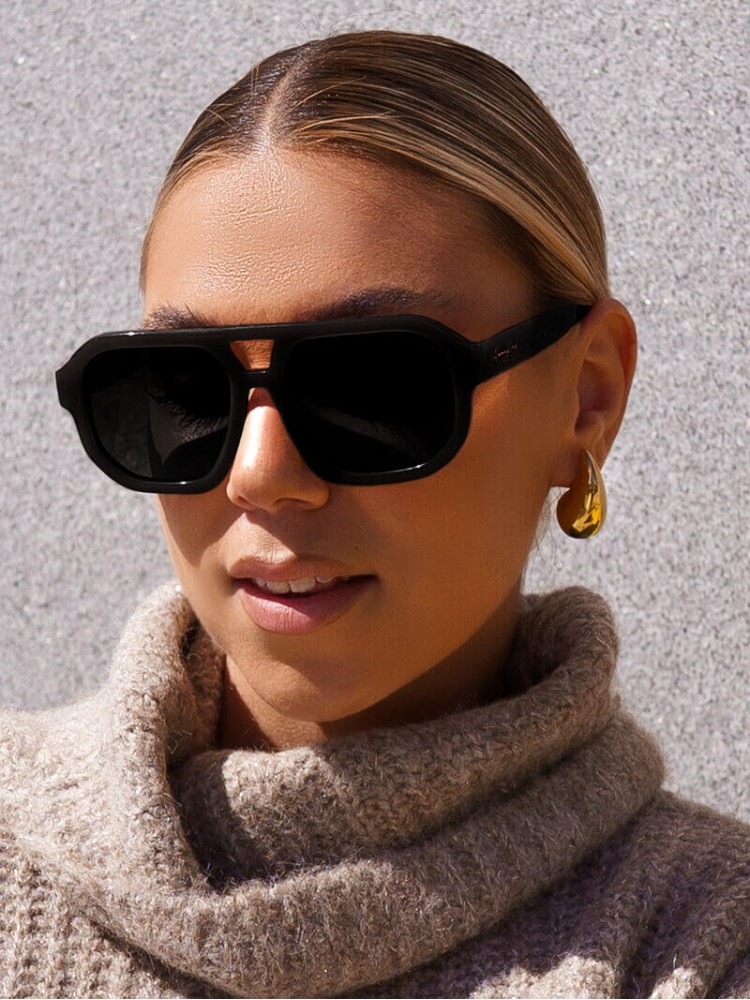 ANNAKEY BLAKE BLACK SUNGLASSES