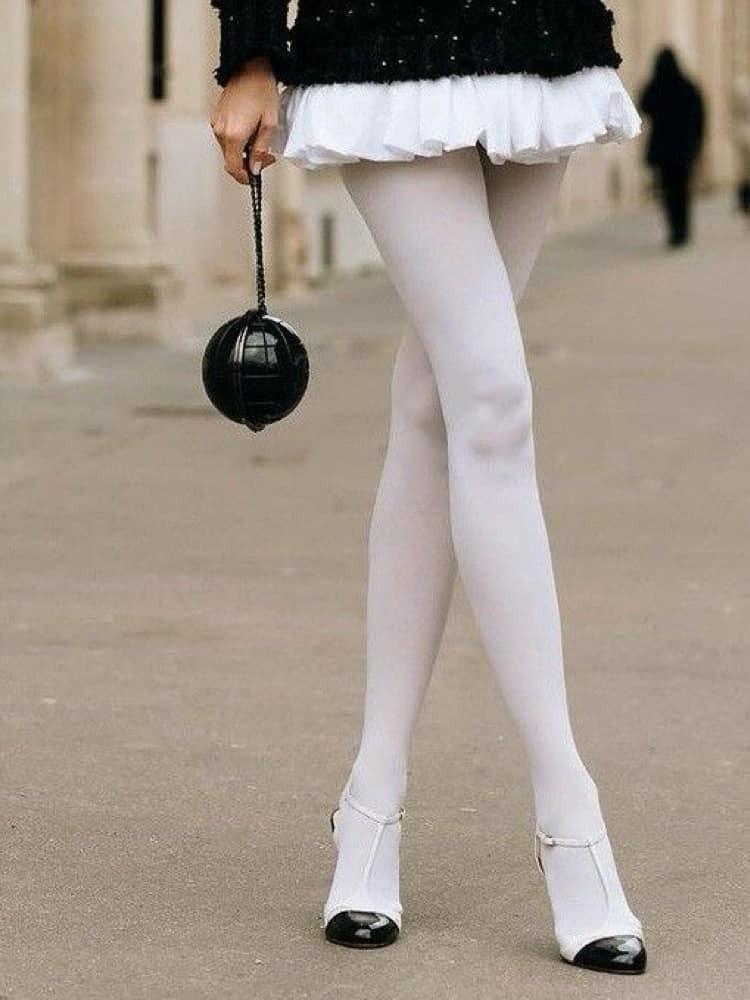 SWAN WHITE OPAQUE TIGHTS...