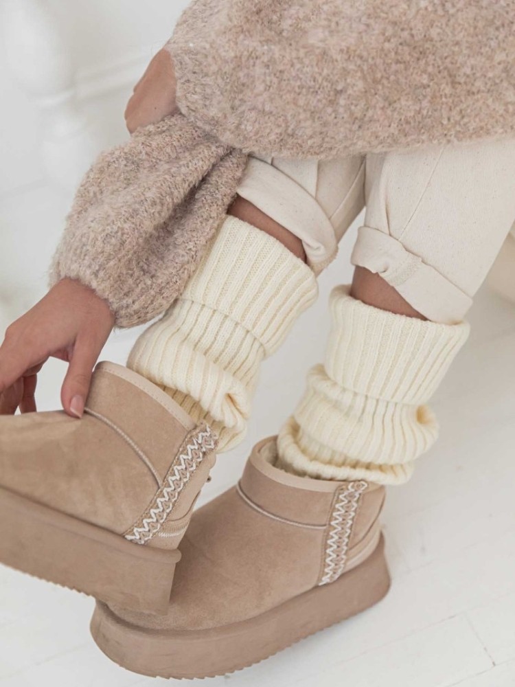 BEIGE BOOTS - ORIANE